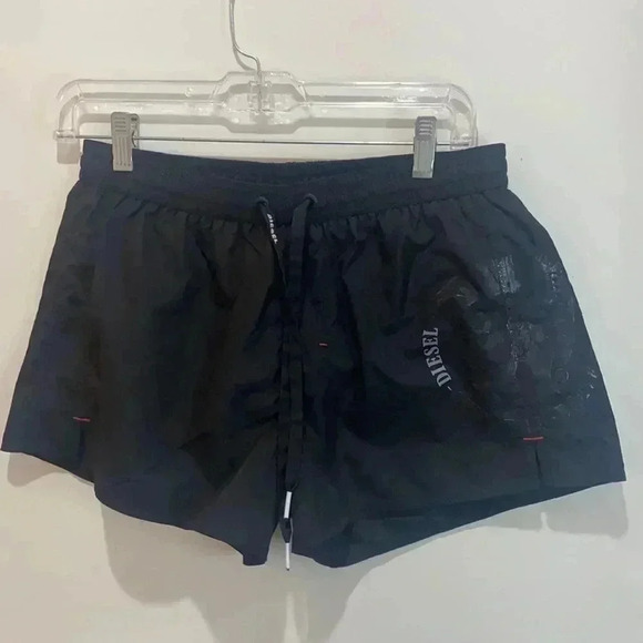 Diesel Woman Black Swim Shorts Sz Small - Picture 2 of 8